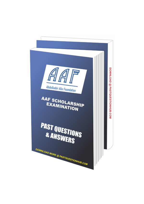 AAF Scholarship Past Questions